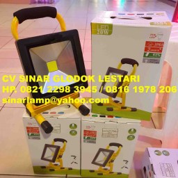Lampu Sorot Portable Emergency 20 Watt Rechargeable